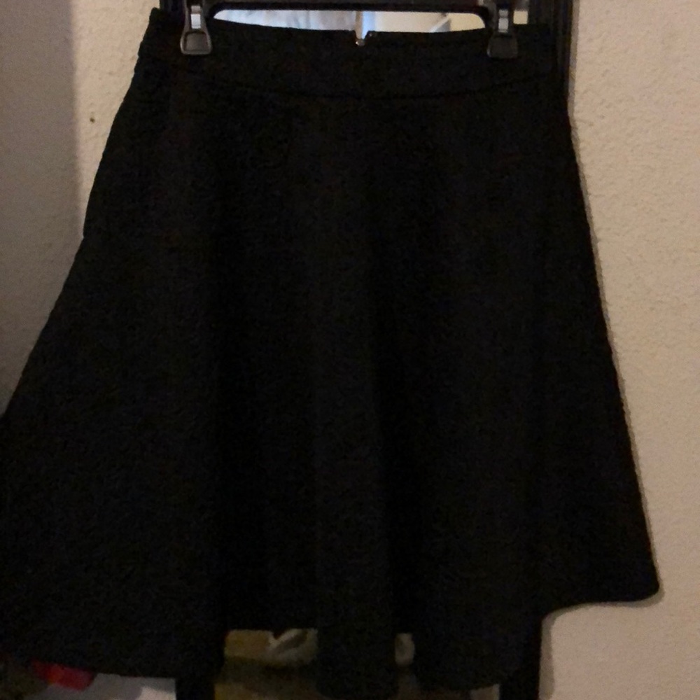 High waisted Embossed Rose Midi skirt